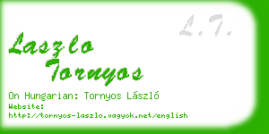 laszlo tornyos business card